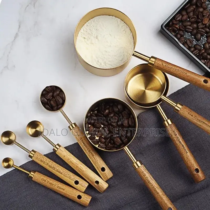 Gold Measuring Spoon and Cup