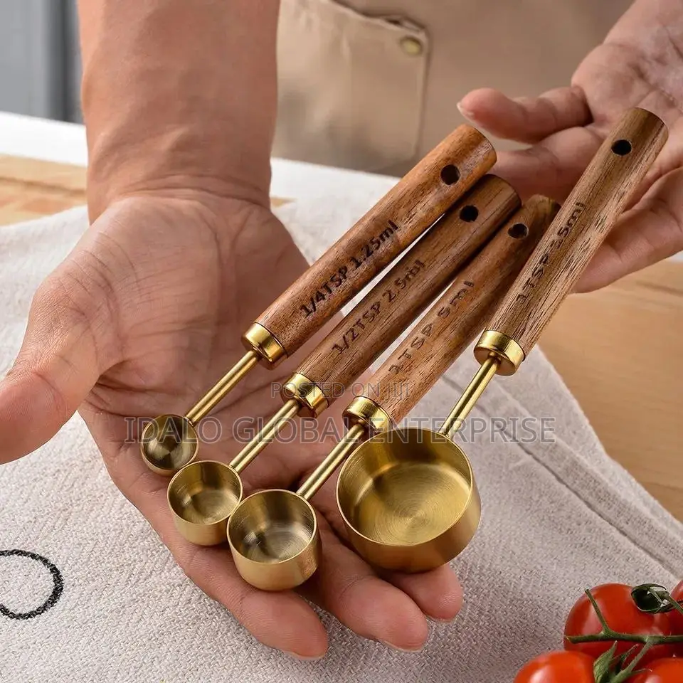 Gold Measuring Spoon and Cup