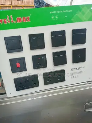 Vellmax Black Colour Switches And Sockets