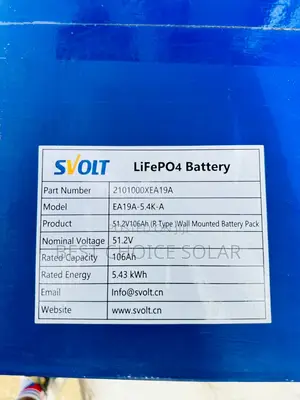 5kwh 51.2v Svolt Iron Lithum Battery 7years Warranty