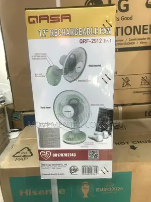 Qasa 12”Rechargeable Fan QRF-2912 3in1