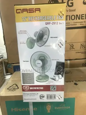 Qasa 12”Rechargeable Fan QRF-2912 3in1