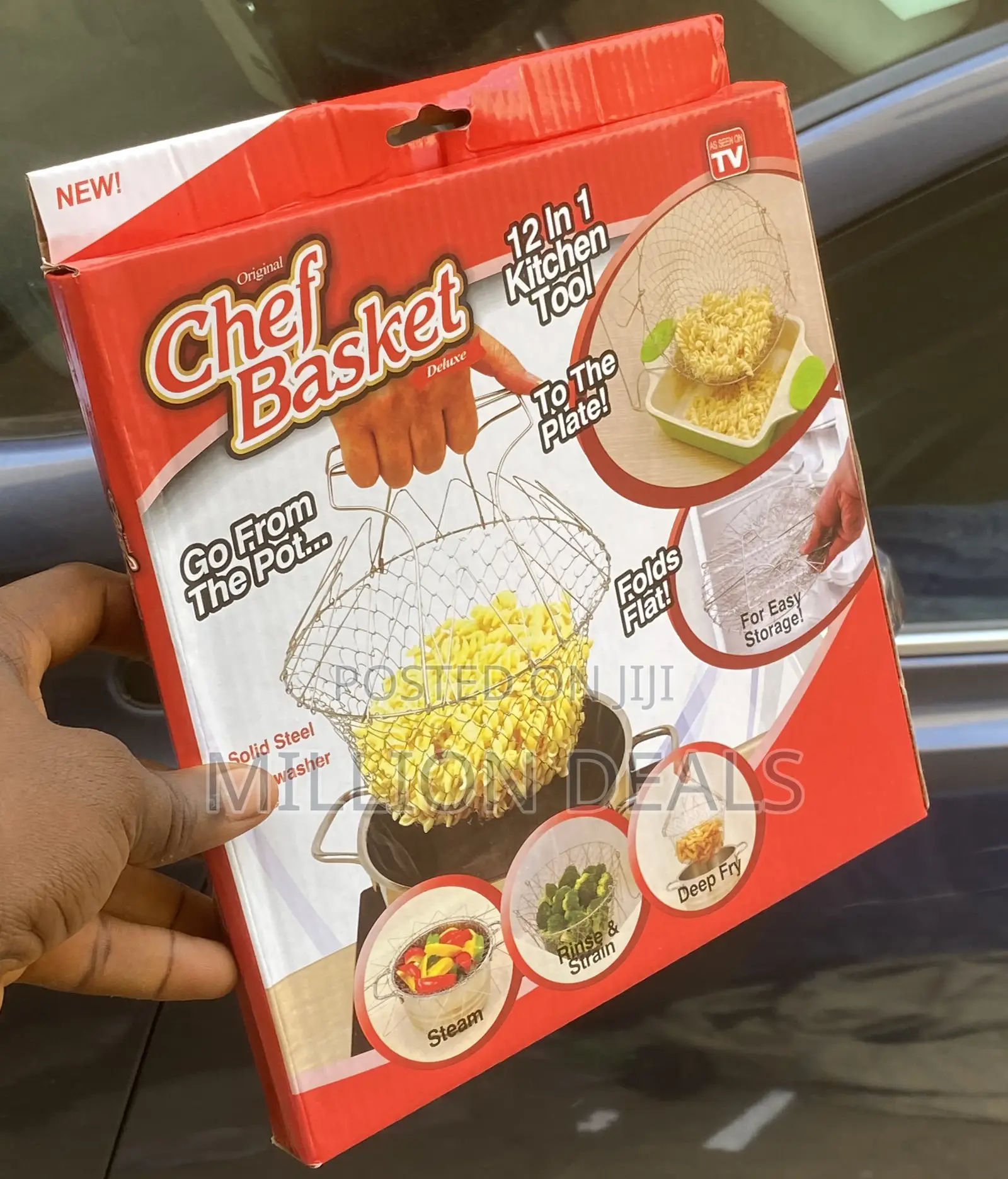 Portable Foldable Chef Steam Rinse Basket