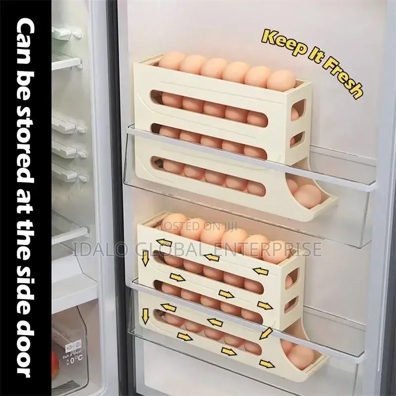 Refrigerator Egg Storage Box - Eggs Rolling Rack