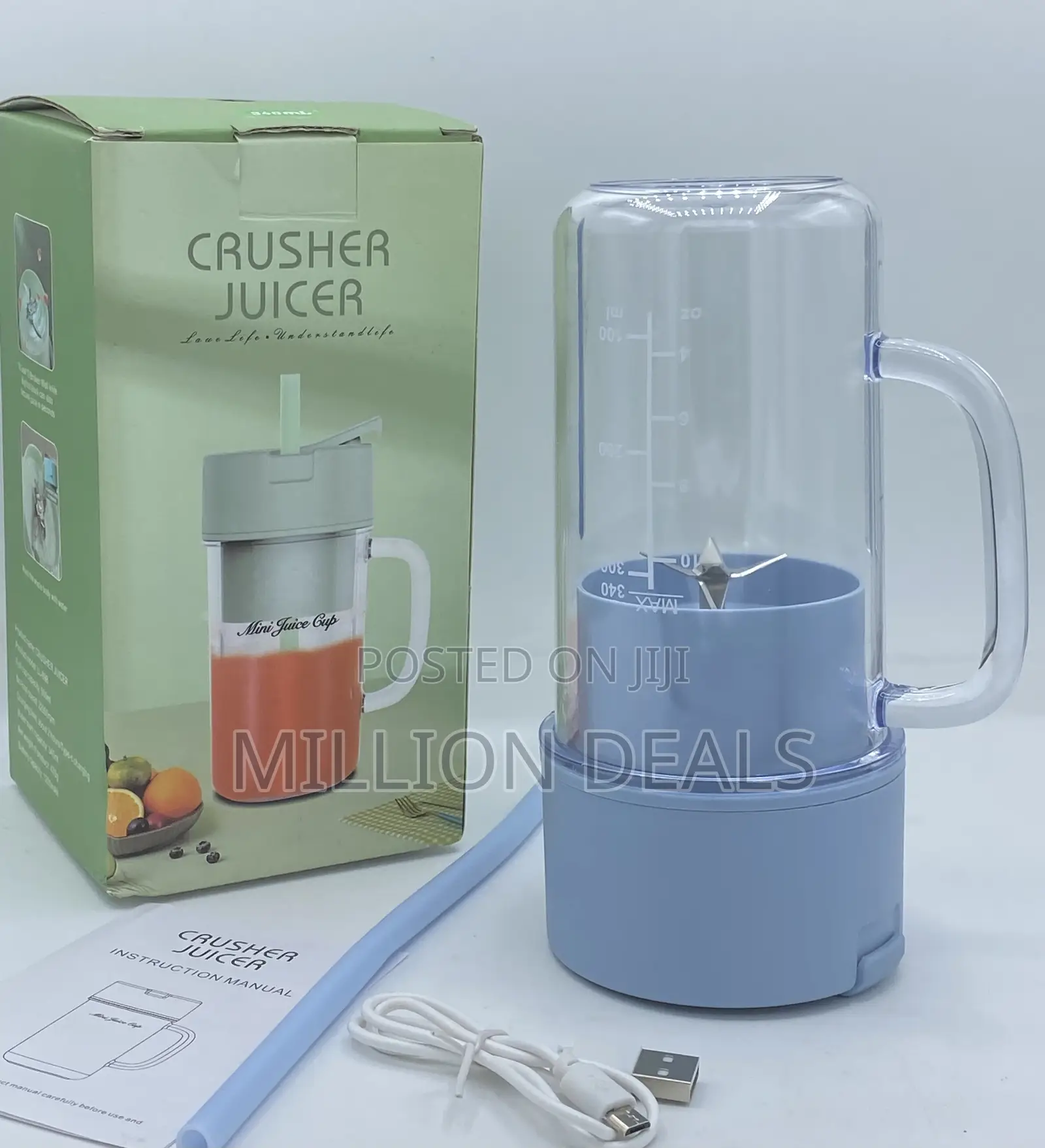 Portable Unique Rechargeable Crusher Juicer