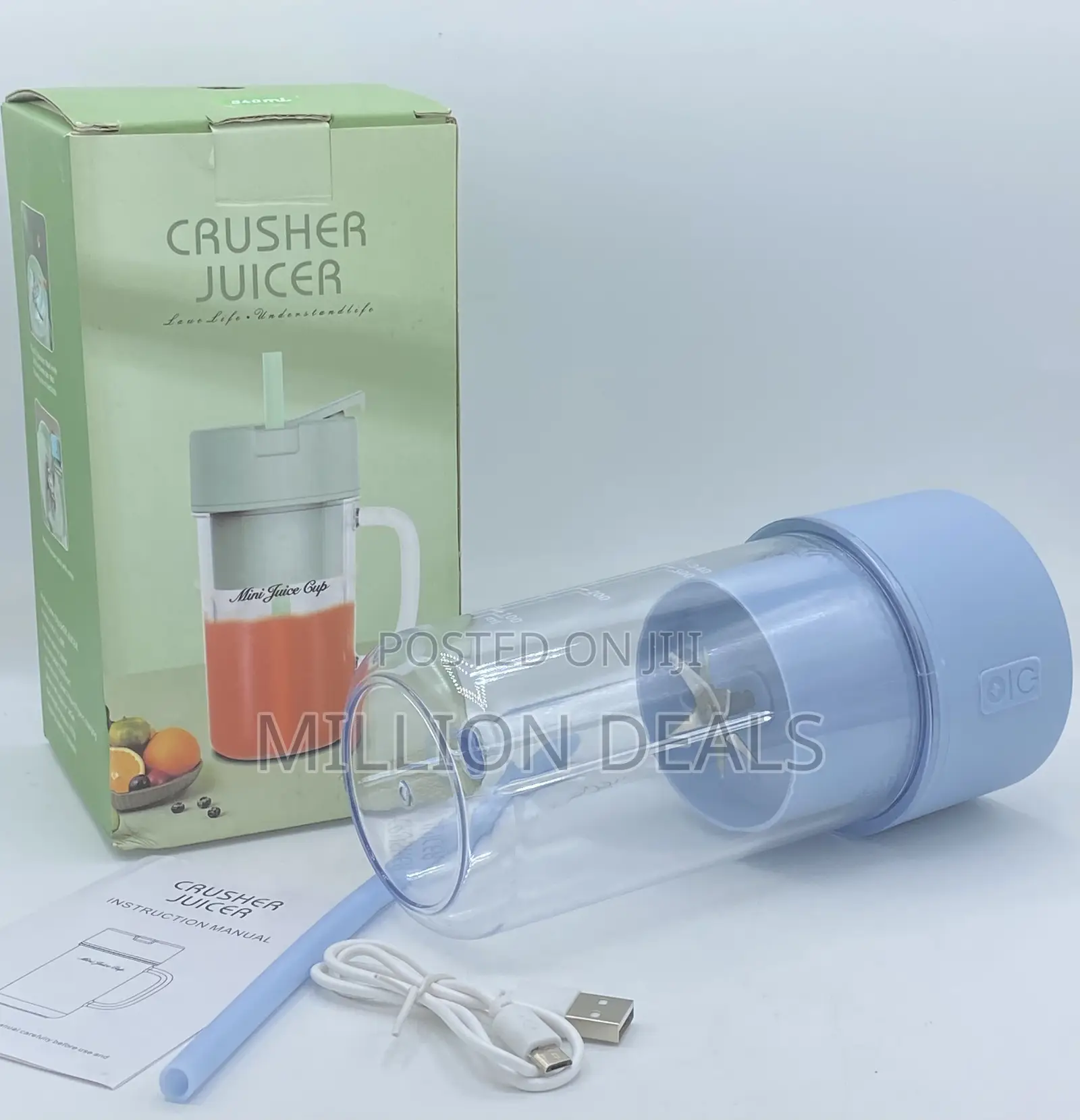 Portable Unique Rechargeable Crusher Juicer