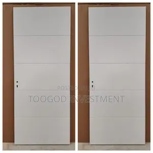 Extra Hight Wooden Door, Black Walnuts and White