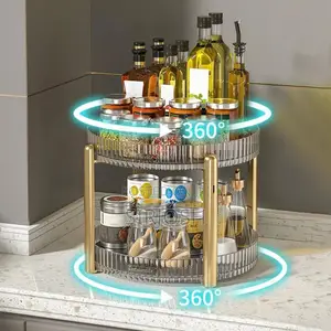 Double Layer Acrylic Storage Rack