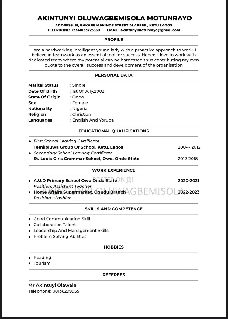 Female Office Assistant Required