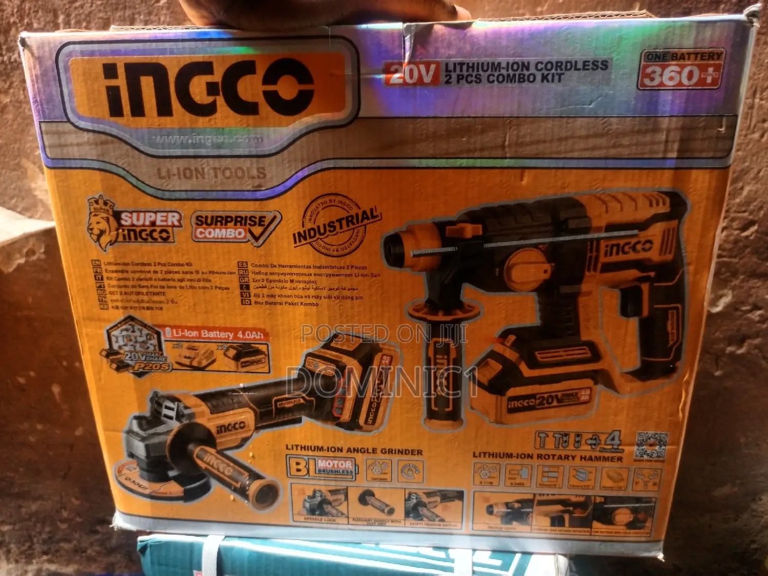 Ingco Cordless Cutting Machine Combo-Kit