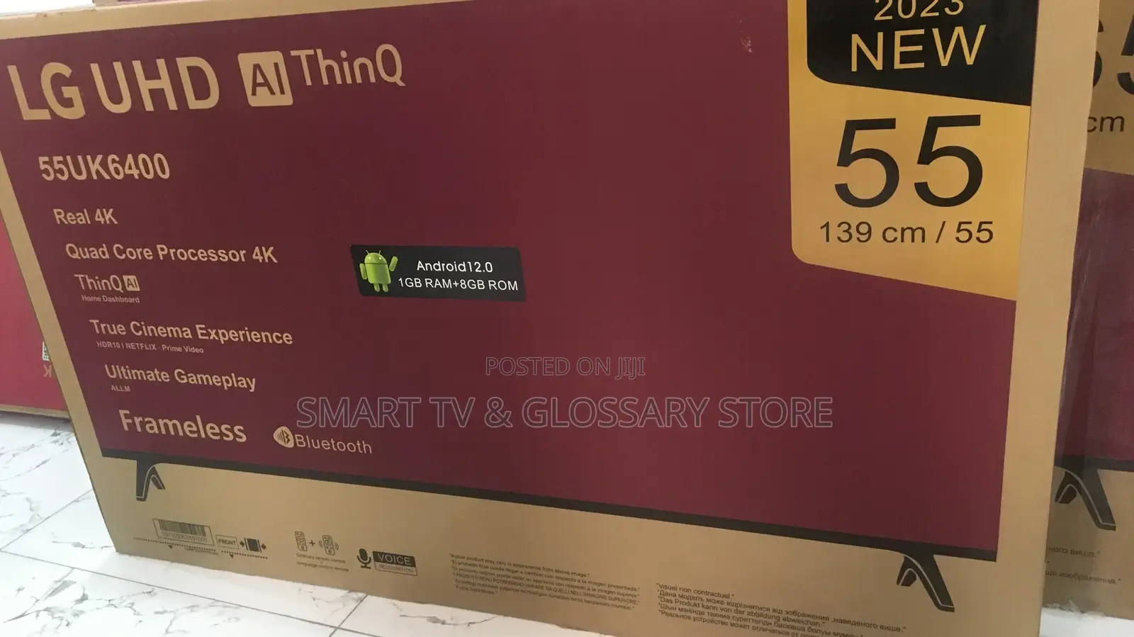 55 Inches Smart Frameless Clouds Android