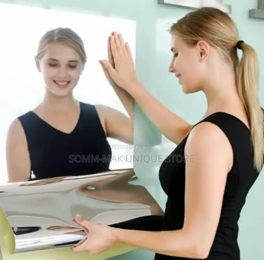Self-Adhesive Wall Sticker Flat Mirror - 40x60cm