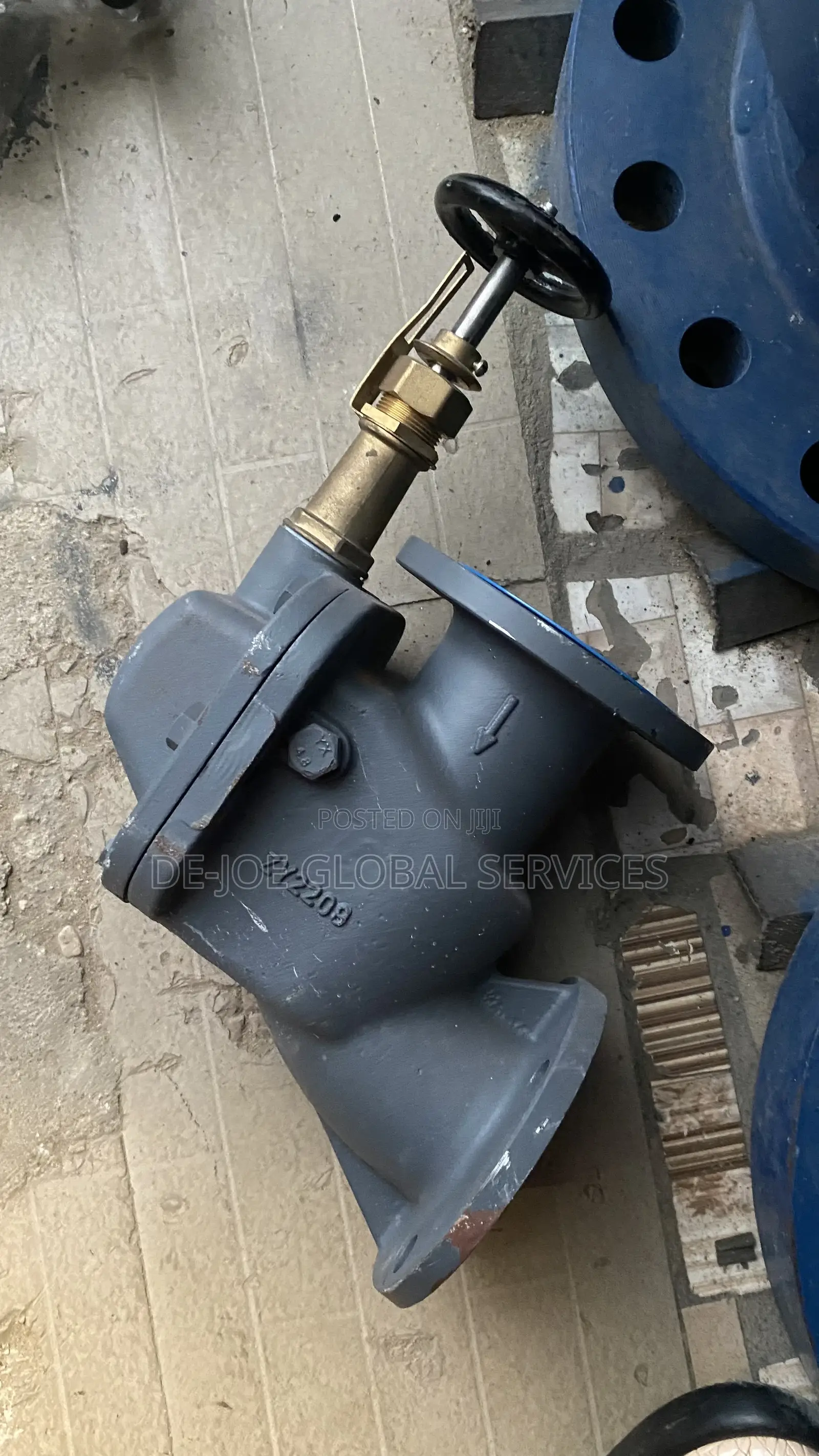 Cast Iron Storm Valve Angled Type With Handle