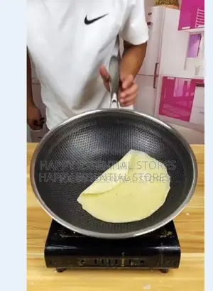 Stainless Steel Nonstick Wok Pan With Lid