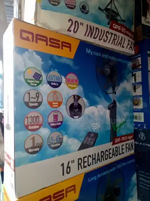 Qasa 16" Rechargeable Standing Fan