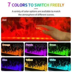3D Atomized Fireplace With Colorful Flame ECO Decorative