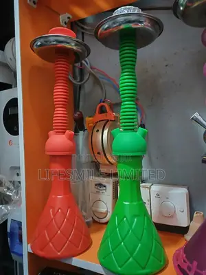 Quality Plastic Shisha Pot, Double Pipe.