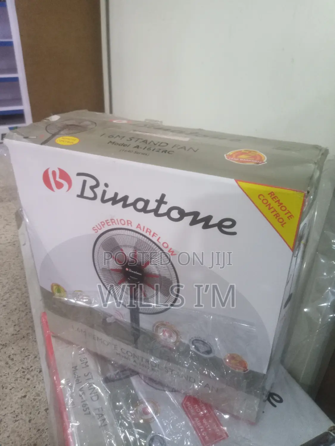 Binatone 1.6M Remote Control Stand Fan
