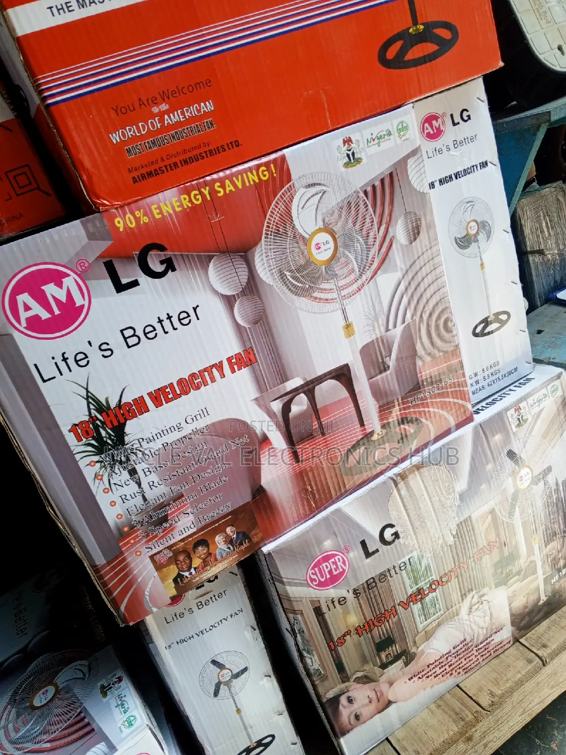 AM LG 18" Standing Fan