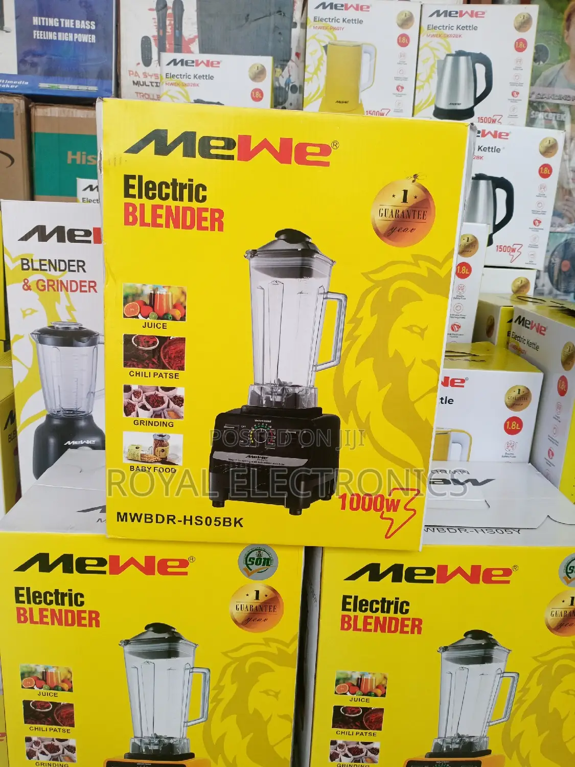 Newly Released Mewe(MWBDR-Hs05bk) 1000W Electric Blender