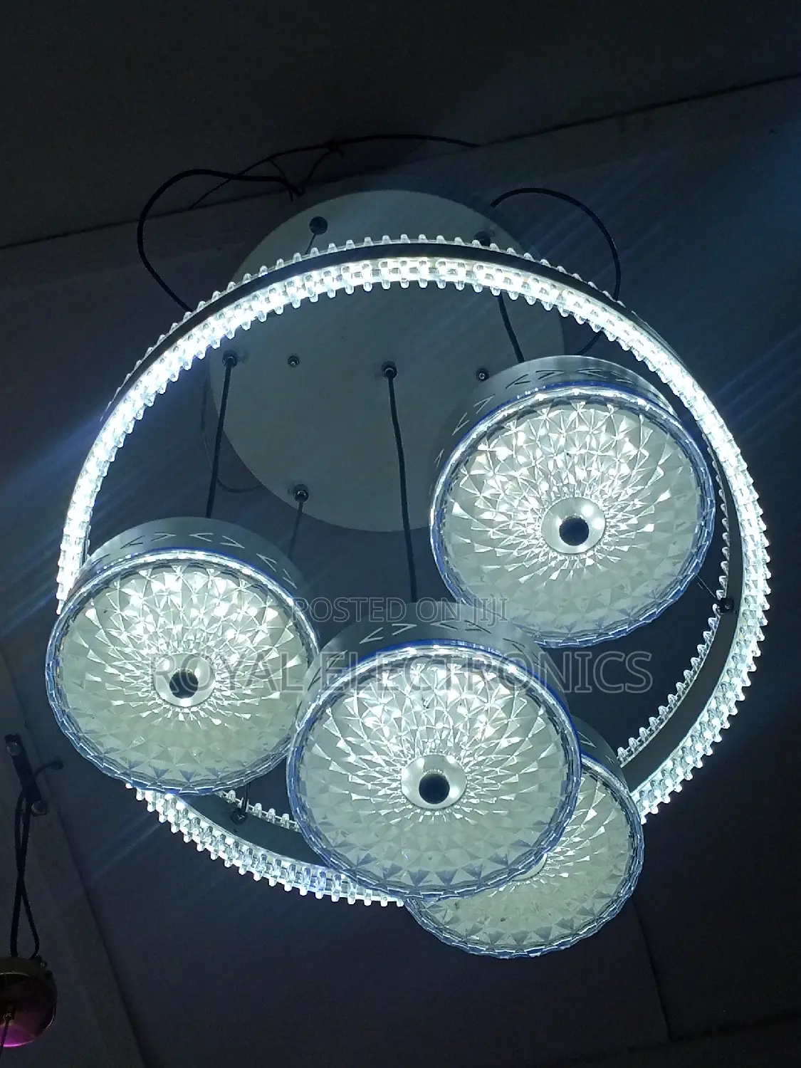 Top Class Multicolor 4-Drop Led Chandelier Light