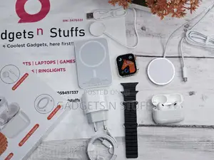 Unique Combination Smartwatch With Earpods Etc