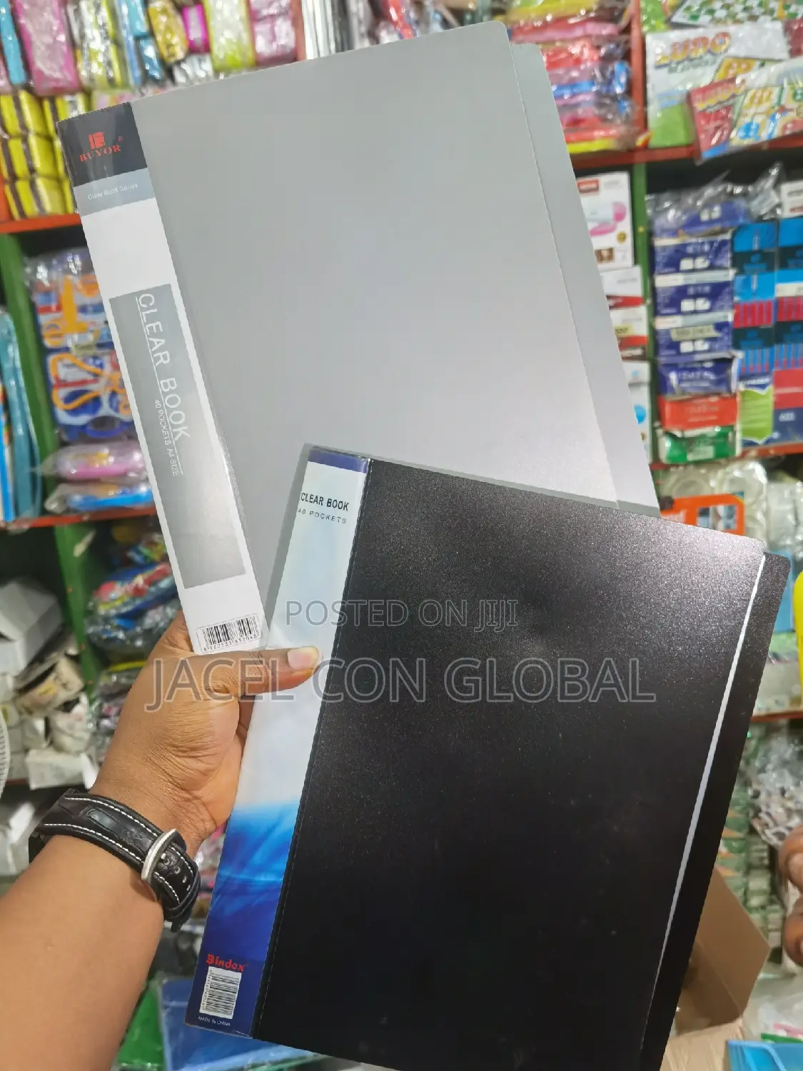 Clear Book 40 Pockets File Folder ( Different Colors )