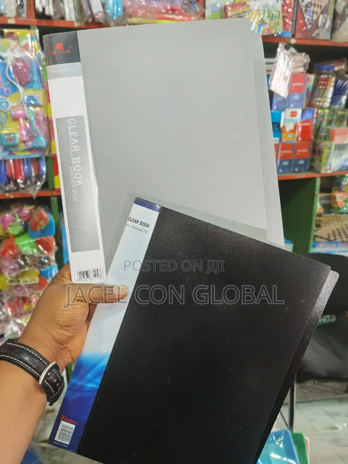 Clear Book 40 Pockets File Folder ( Different Colors )
