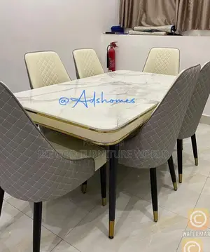 6seater Imported Turkish Marble Dining Table