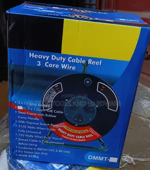 Brilliant 13 AMP 3 Flat Pin Socket Cable Reel 50 MTR