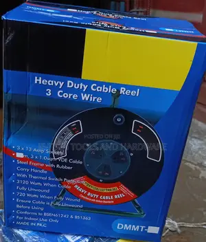 Brilliant 13 AMP 3 Flat Pin Socket Cable Reel 50 MTR