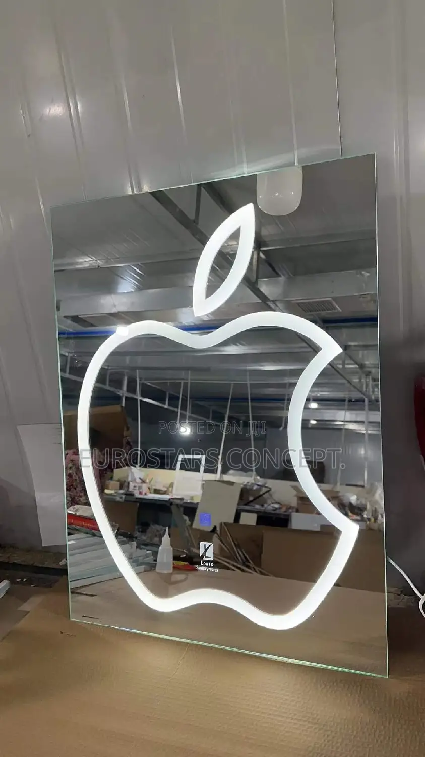 Apple Design LED Lights Mirror