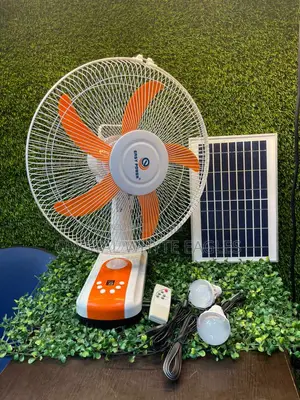 Rechearble Wall/Table Dc/Ac Solar Fan