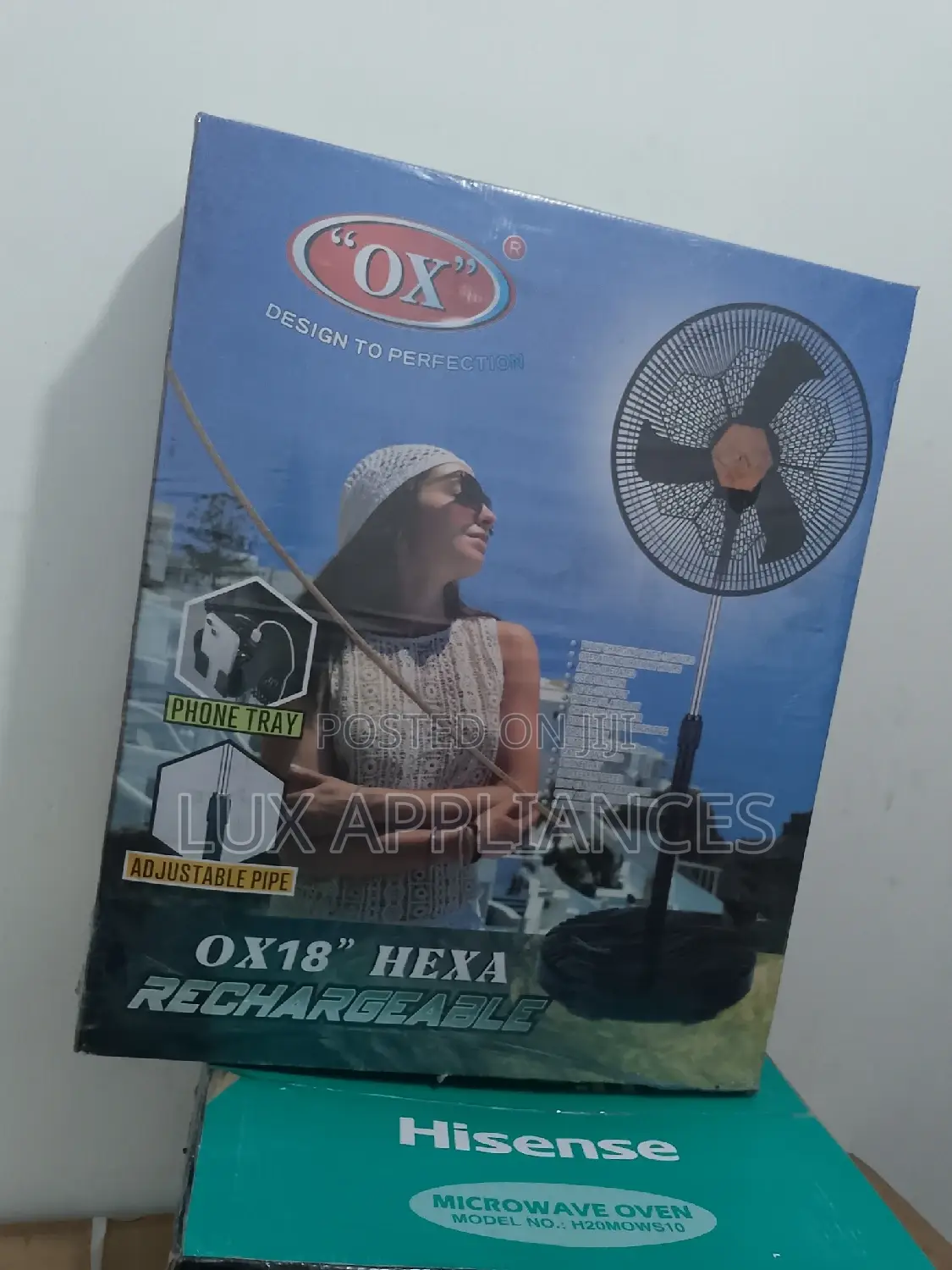 Durable and Convenient Rechargeable Standing Fan