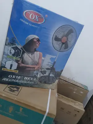 Photo - Low-Noise Hexa Standing Rechargeable Fan