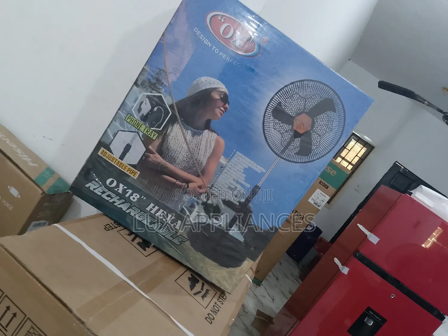 Longduration Lasting Ox Rechargeable Fan With Remote Control