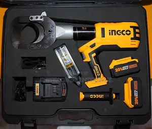 Ingco 20v Lithium-ion Cordless Hydraulic Crimping Tool Kit.