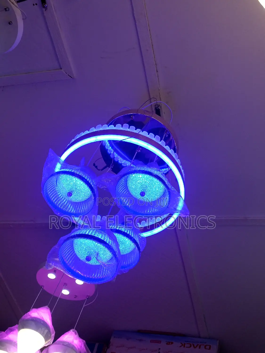 Classic 4-Box Multicolor Dropping Chandelier Light