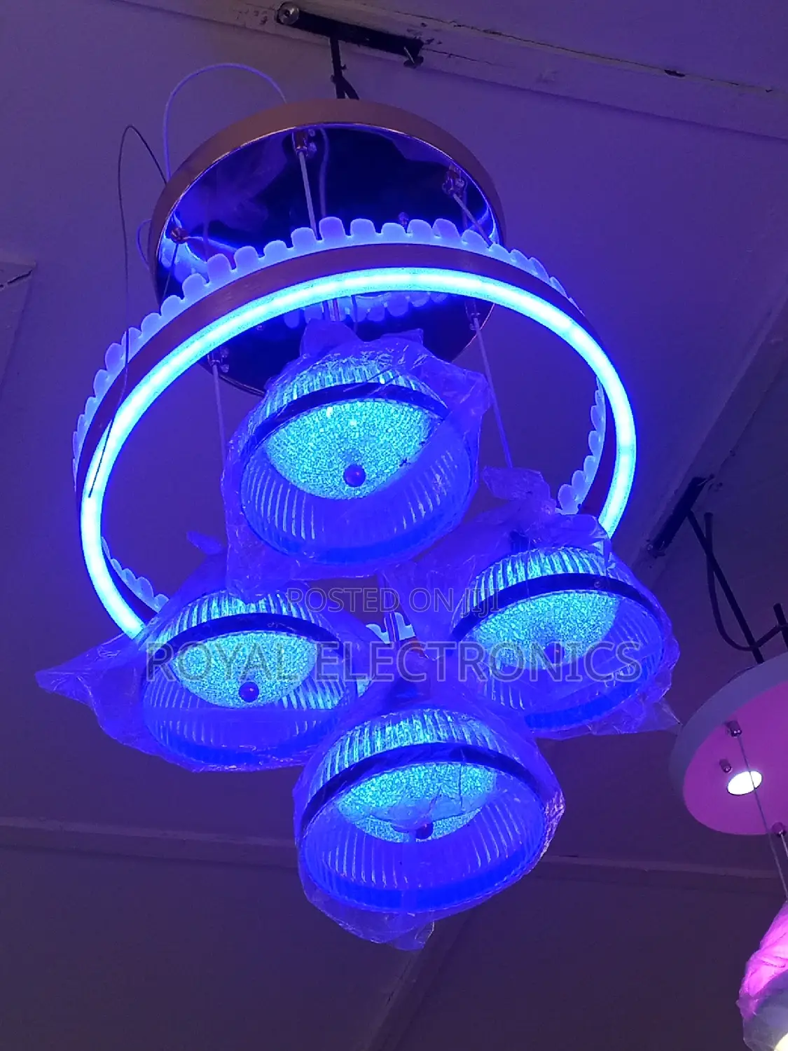Multifunction 4-Box Multicolor Dropping Chandelier Light