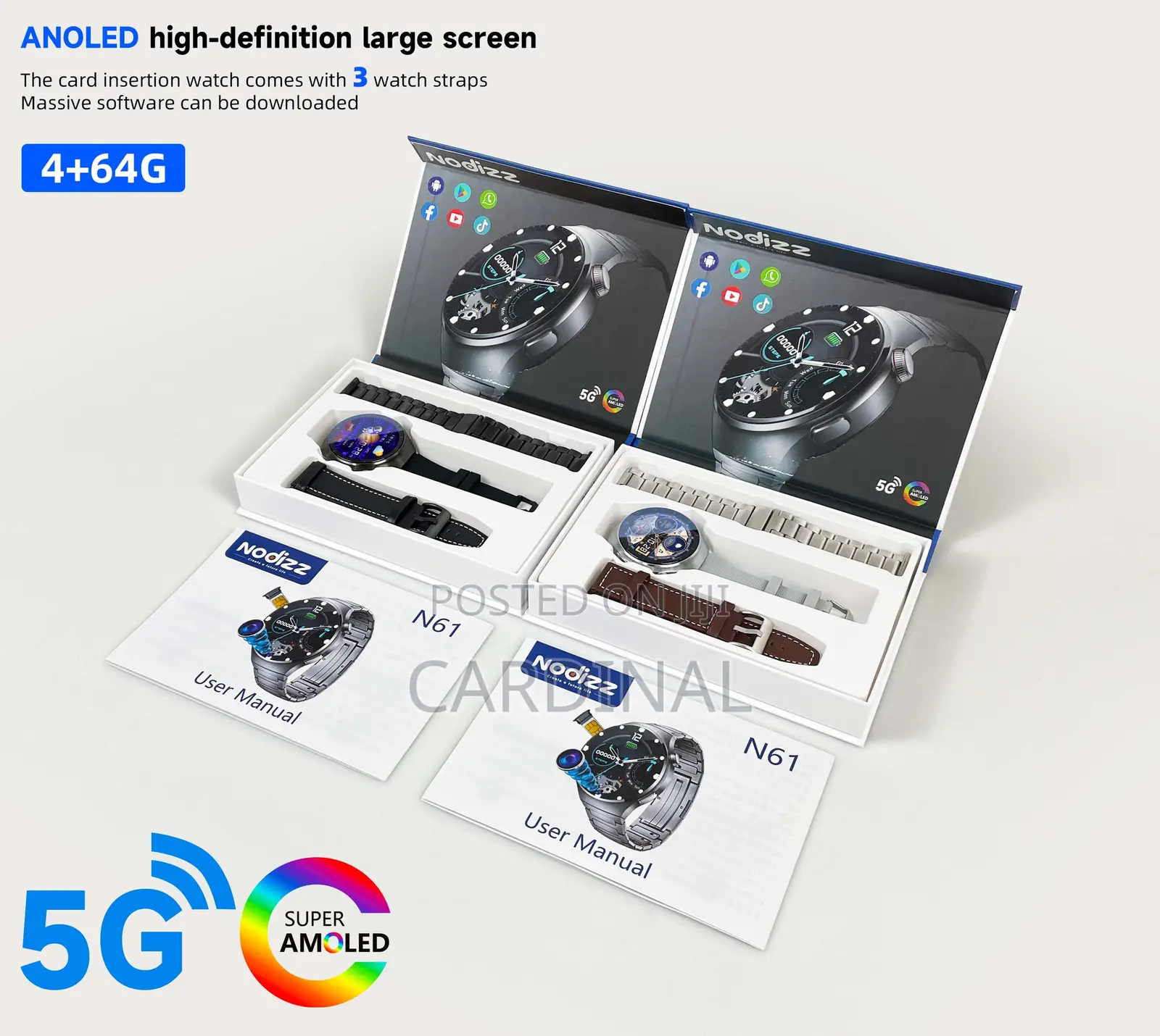 N61 Nodizz Full Android Smart Watch.