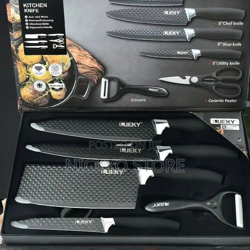 6 Pieces Professional Kitchen Knives Set