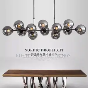 Modern Glass Dining Room Kitchen Chandelier Light