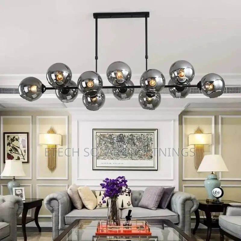 Modern Glass Dining Room Kitchen Chandelier Light