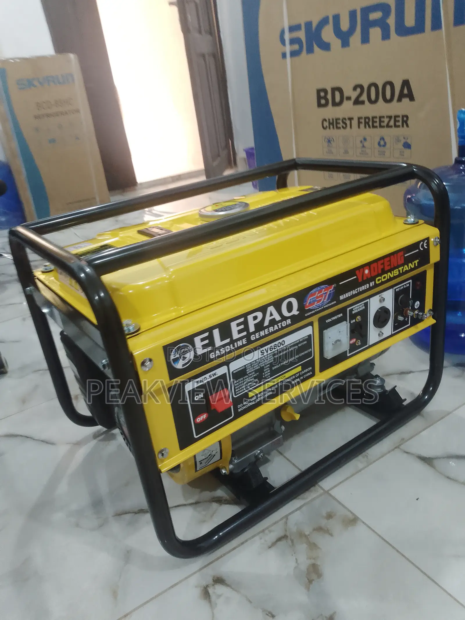 100% Dependable Elepaq Constant Sv6800 Generator 4.5kva