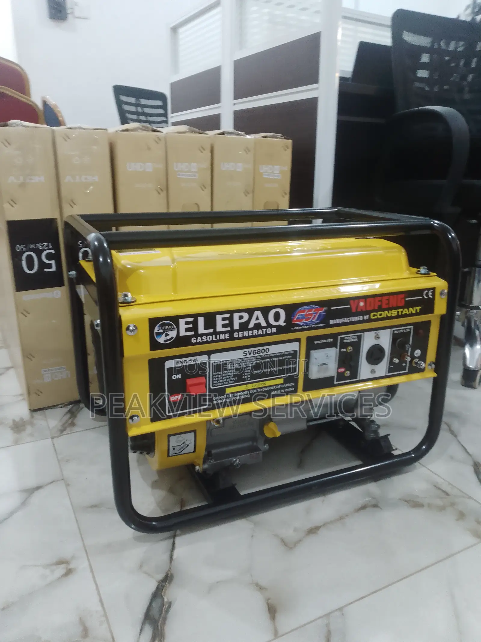 100% Dependable Elepaq Constant Sv6800 Generator 4.5kva