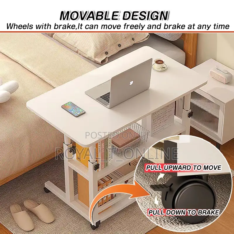 Adjustable 3 Layers Laptop Table in Abuja.Solid Work Table
