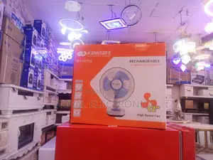 Kamisafe Rechargeable High Speed Table Fan- 12 Inches