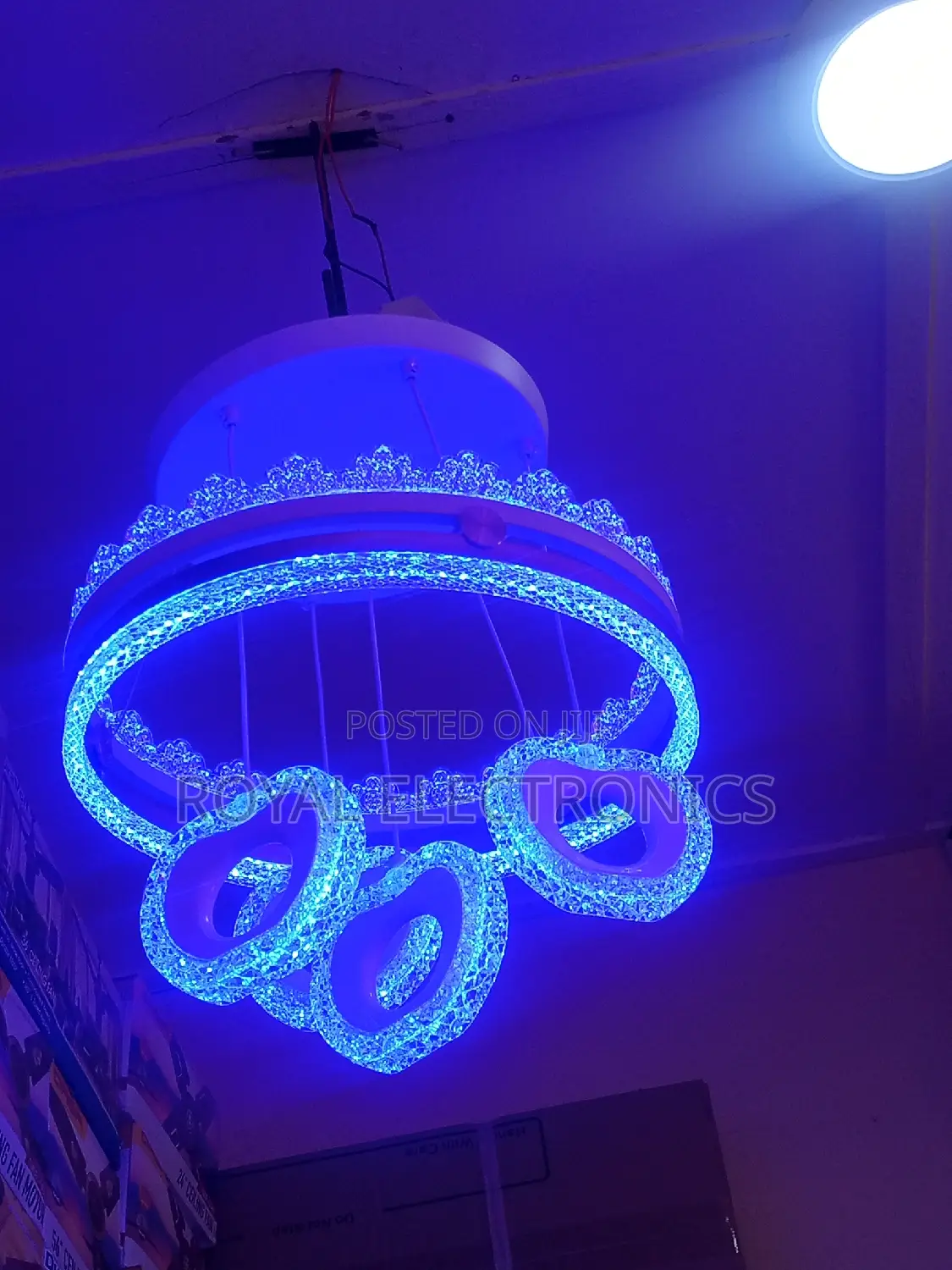 Authentic Multicolor 3-Drop Led Chandelier Light