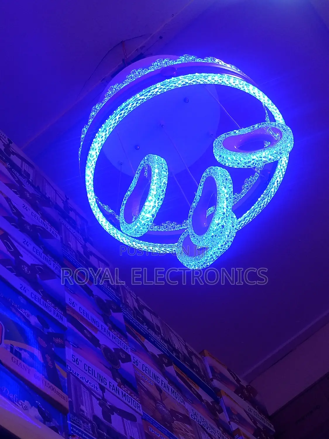 Authentic Multicolor 3-Drop Led Chandelier Light