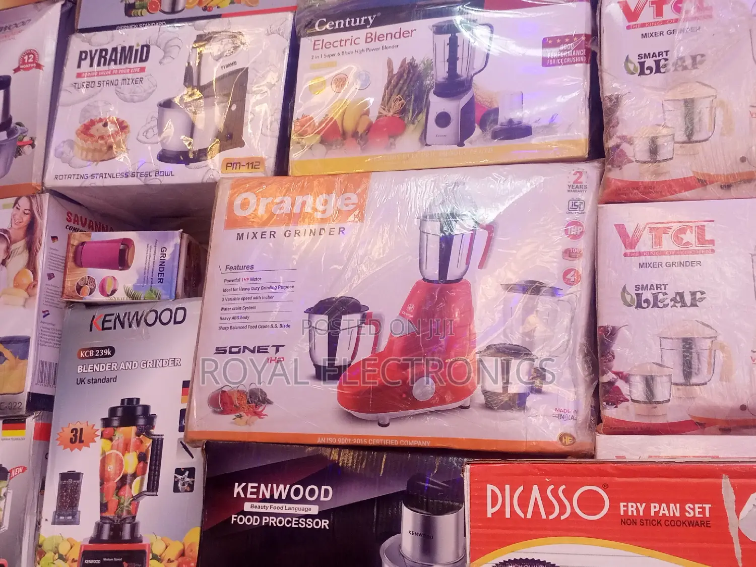 Orange 1hp - Mixer Grinder